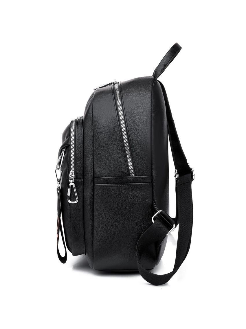Minimalist Functional Backpack With Bag Charm
