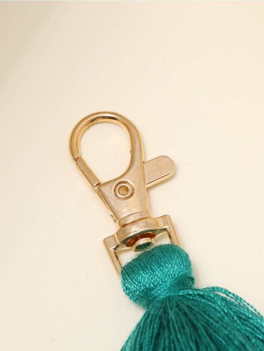 Color Block Tassel Bag Charm