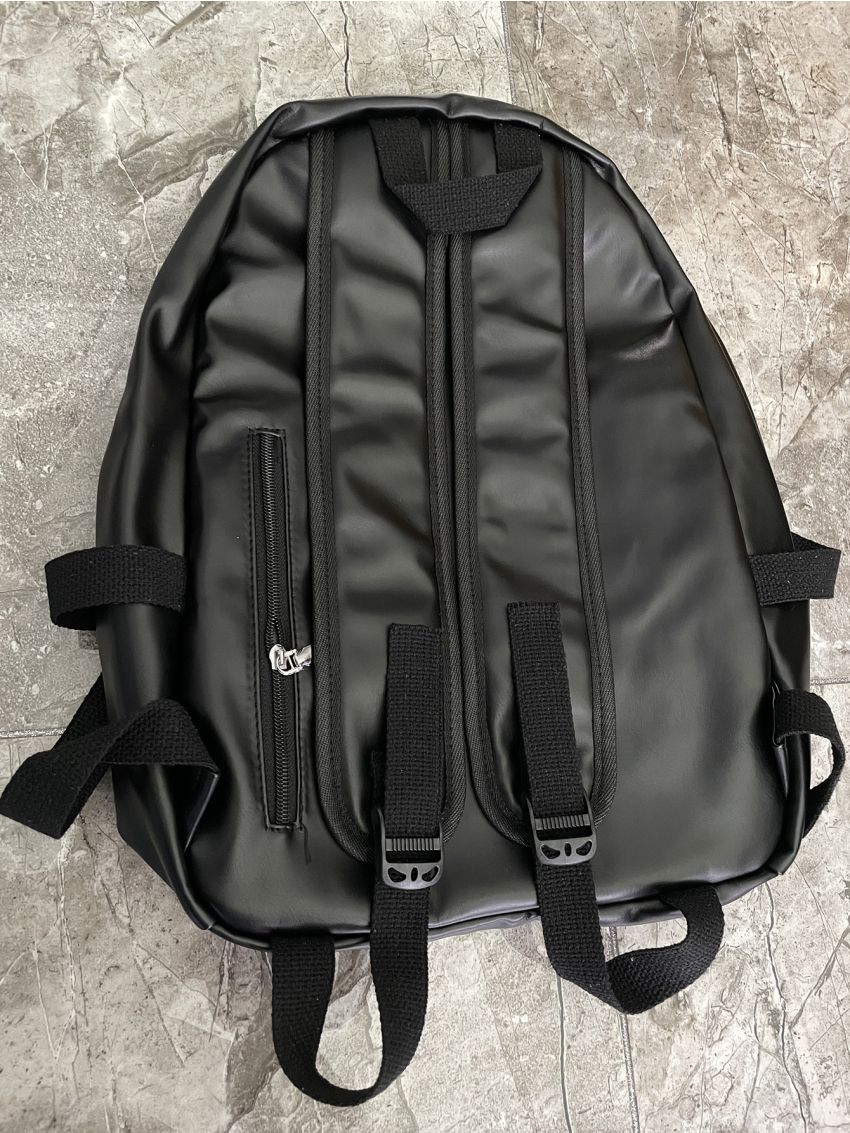 Minimalist Double Zipper Decor Backpack