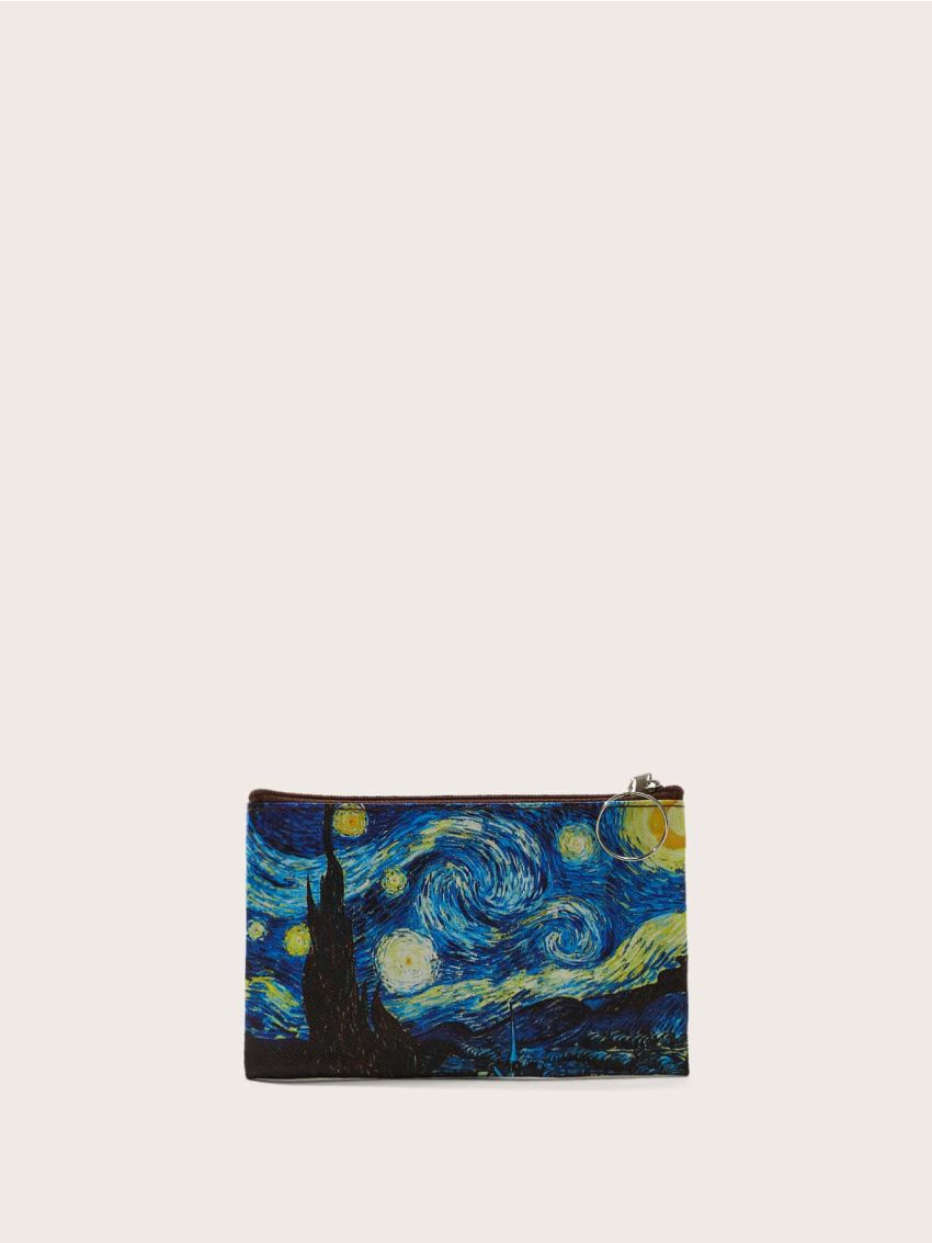 Moonlit Night Graphic Coin Case