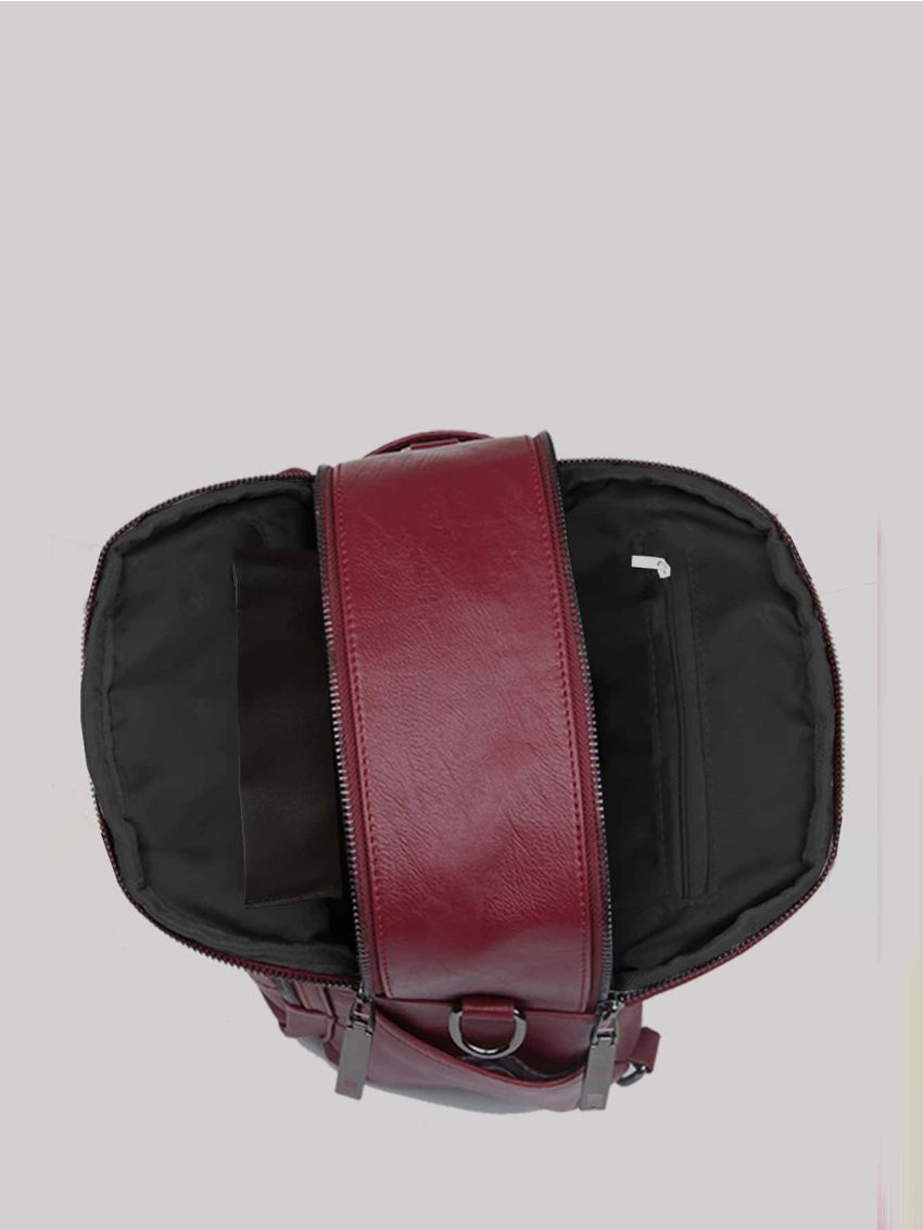 Vintage Design Multi-zip Backpack