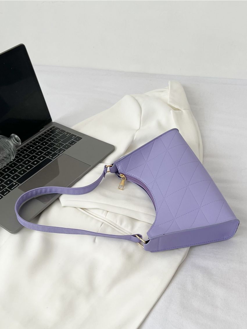 Stitch Detail Baguette Bag