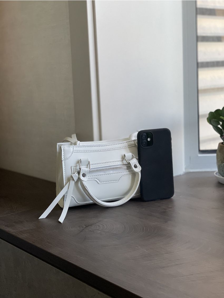 Mini Zip Front Square Bag