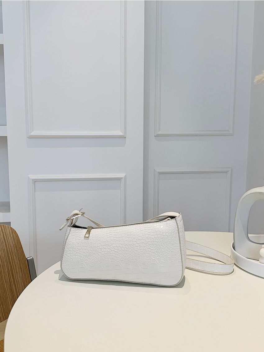 Crocodile Embossed Novelty Bag