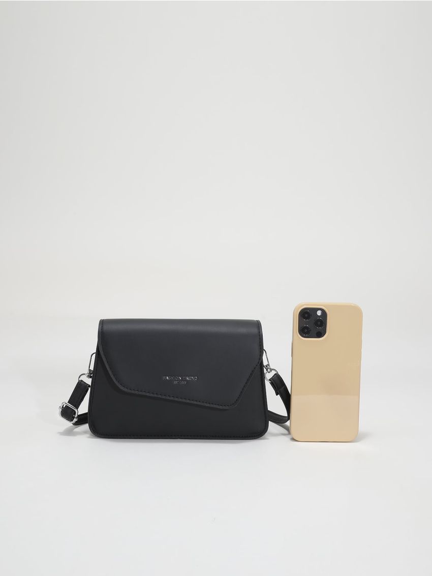 Minimalist Irregular Flap Crossbody Bag