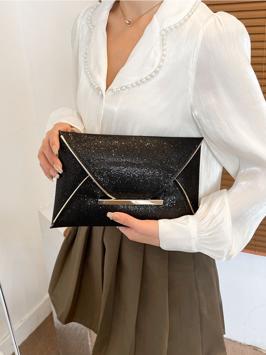 Glitter & Sequin Decor Square Bag