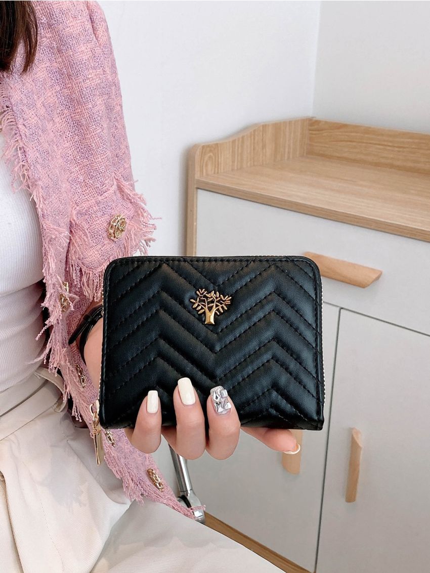 Chevron Tree Decor Card Holder Multi-Card Card Organizer for Storage Credit Cards