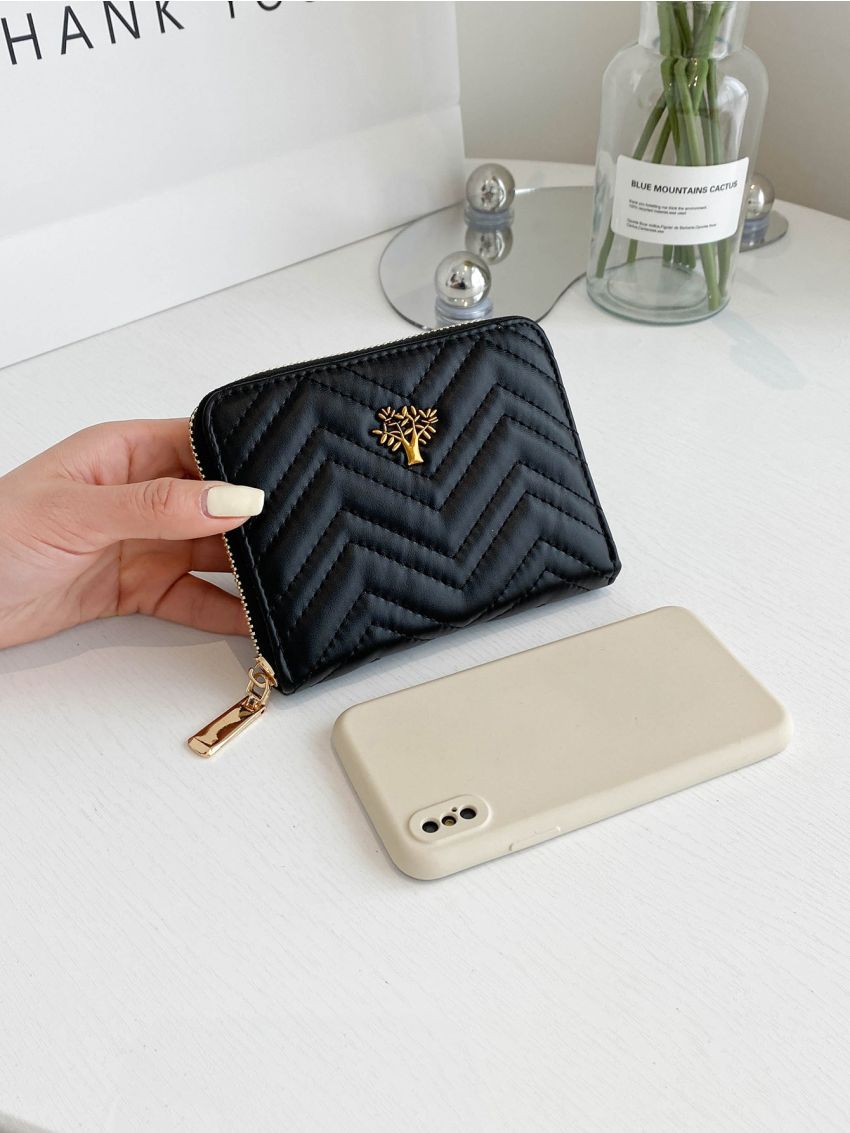 Chevron Tree Decor Card Holder Multi-Card Card Organizer for Storage Credit Cards