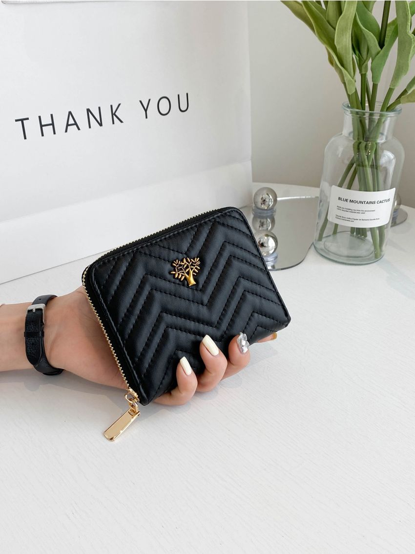 Chevron Tree Decor Card Holder Multi-Card Card Organizer for Storage Credit Cards