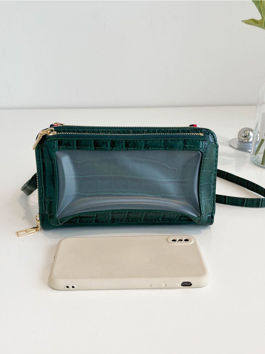 Crocodile Embossed Phone Wallet