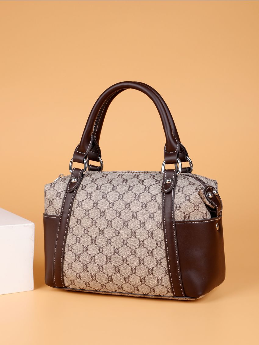 Allover Print Boston Bag