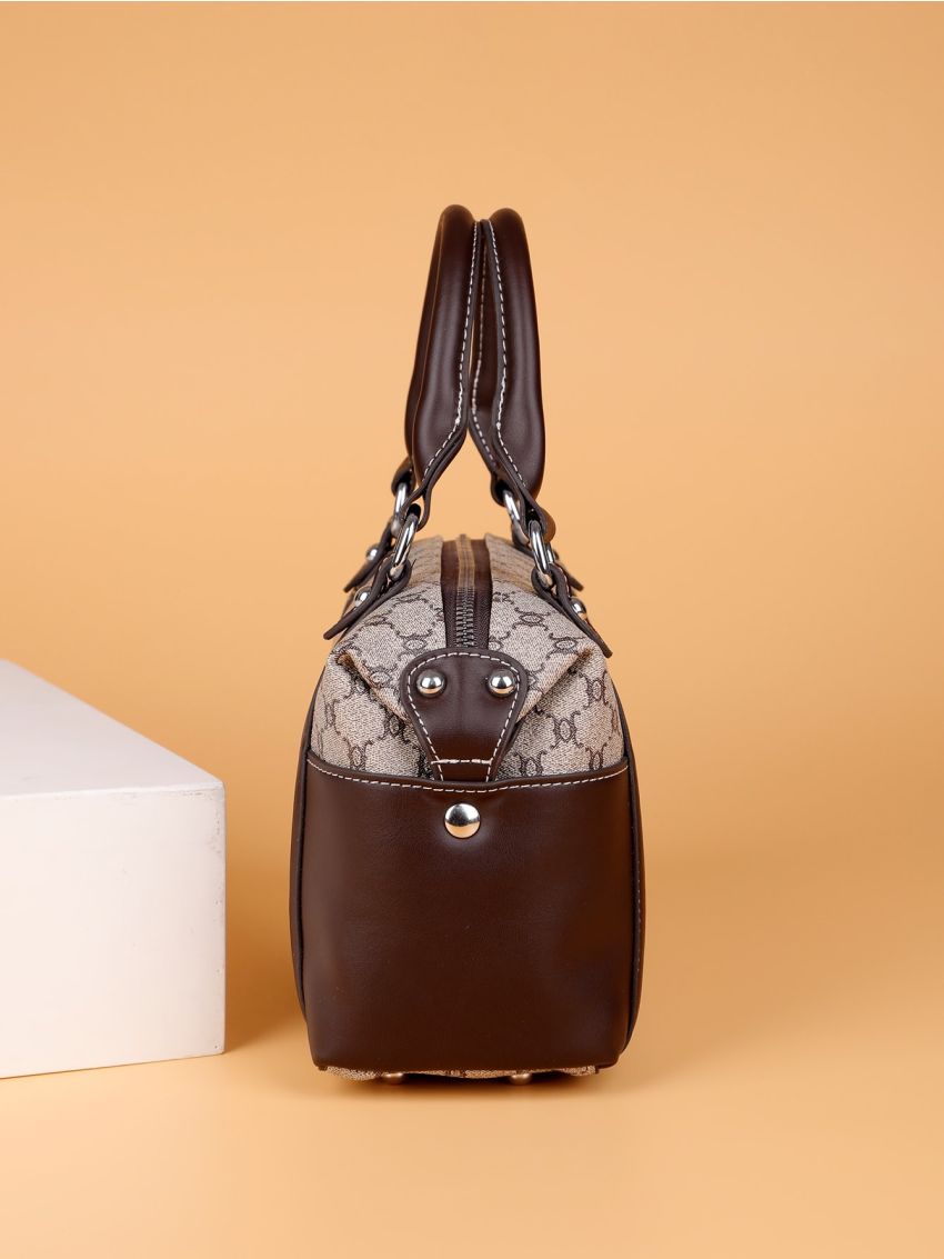 Allover Print Boston Bag