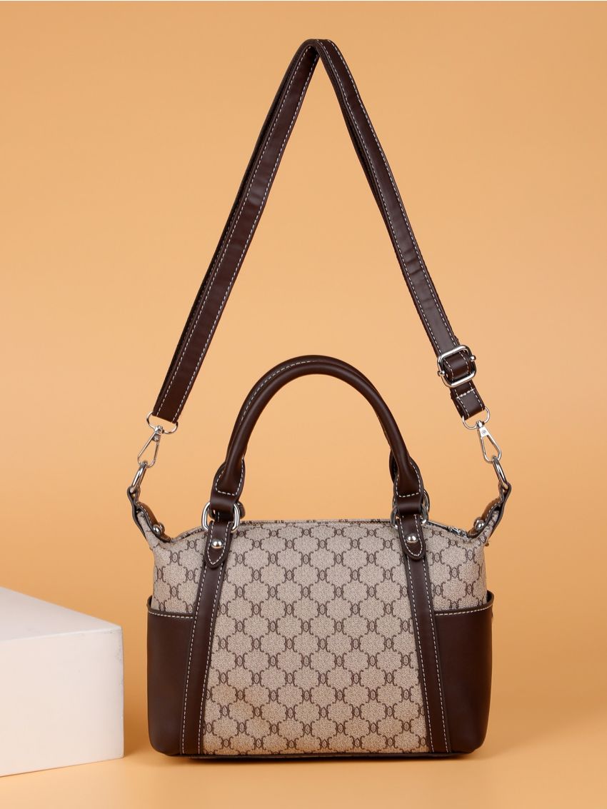 Allover Print Boston Bag