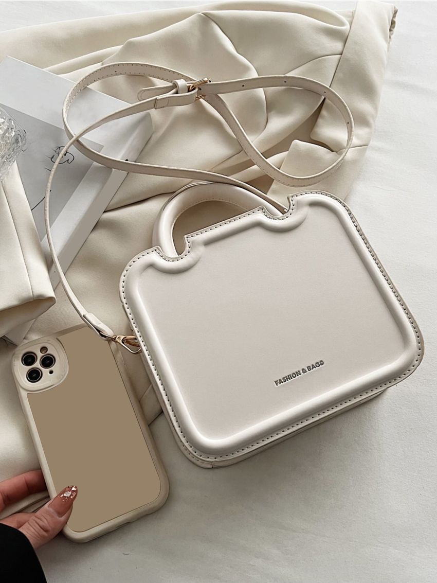 Mini Letter Graphic Square Bag