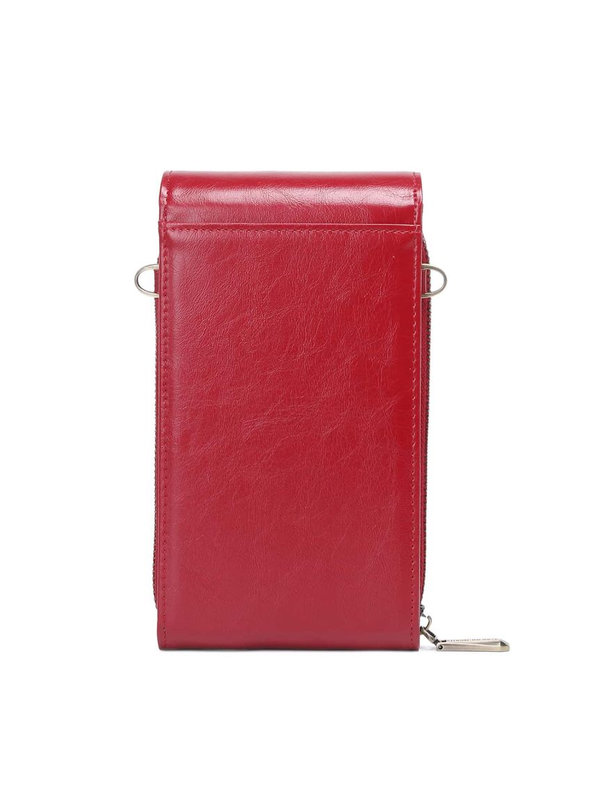 Metal Decor Flap Phone Wallet