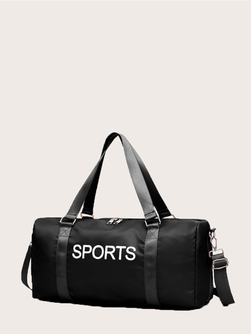 3pcs Letter Graphic Duffel Bag Set