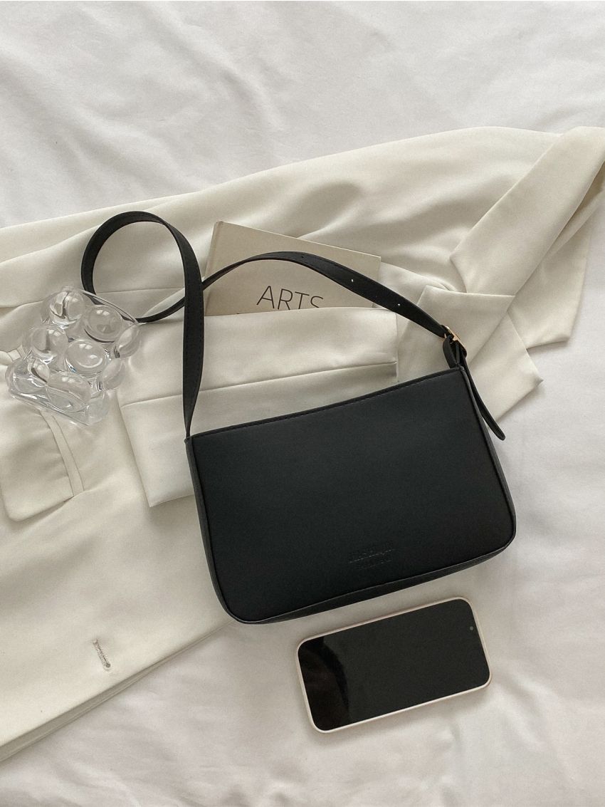 Letter Embossed Square Bag