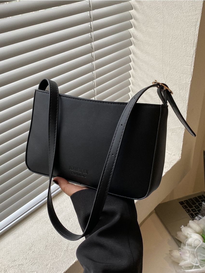 Letter Embossed Square Bag