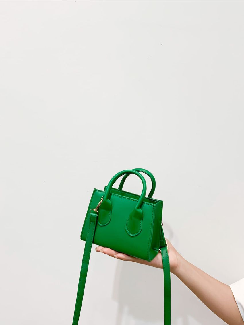 Mini Minimalist Double Handle Square Bag