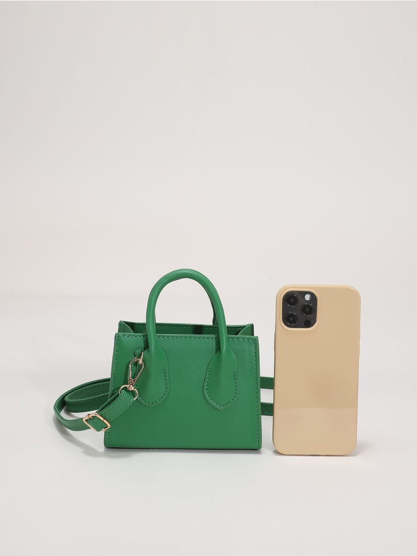 Mini Minimalist Double Handle Square Bag