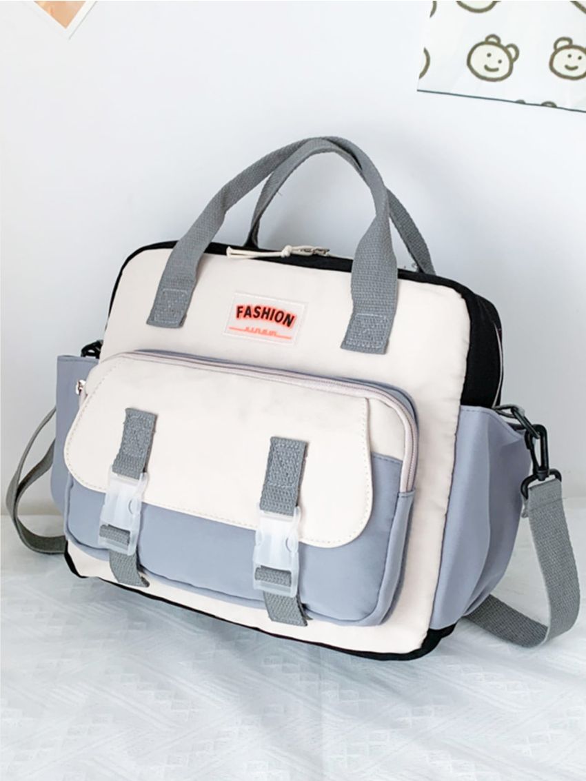 Buckle & Knot Decor Functional Backpack