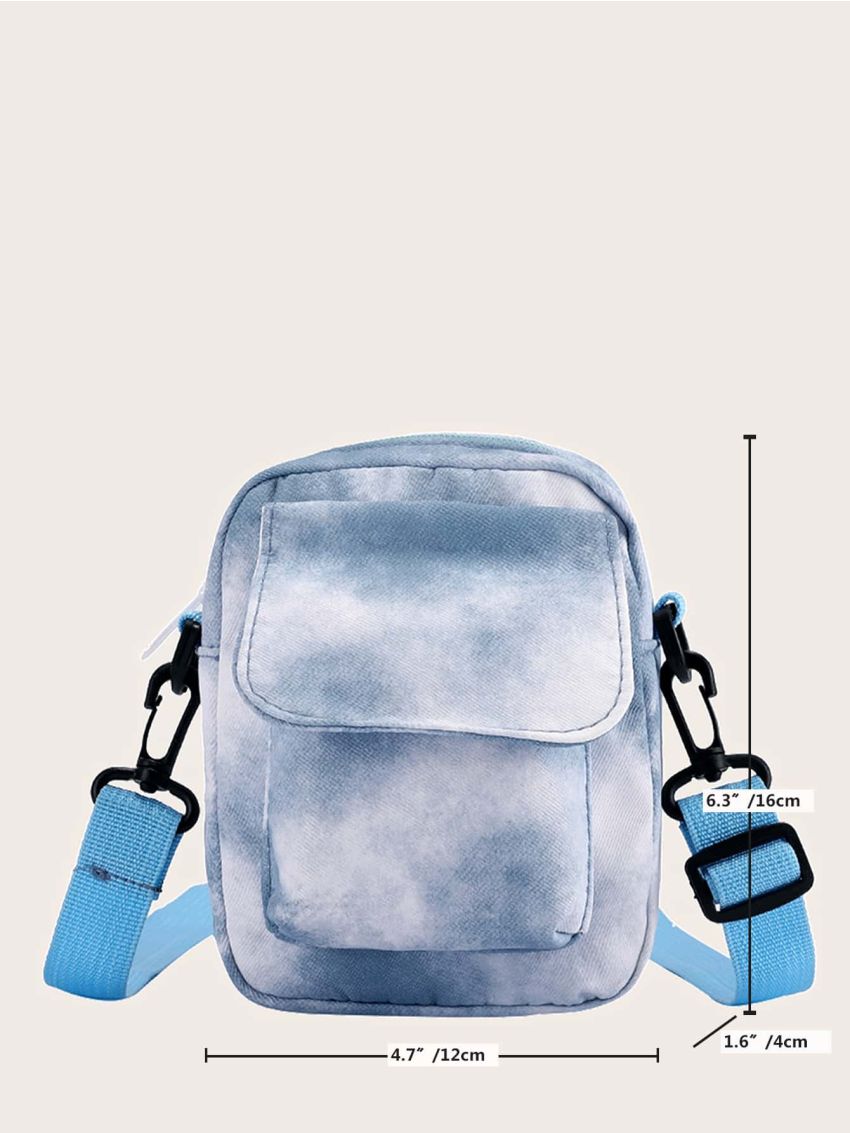 Mini Tie Dye Flap Square Bag