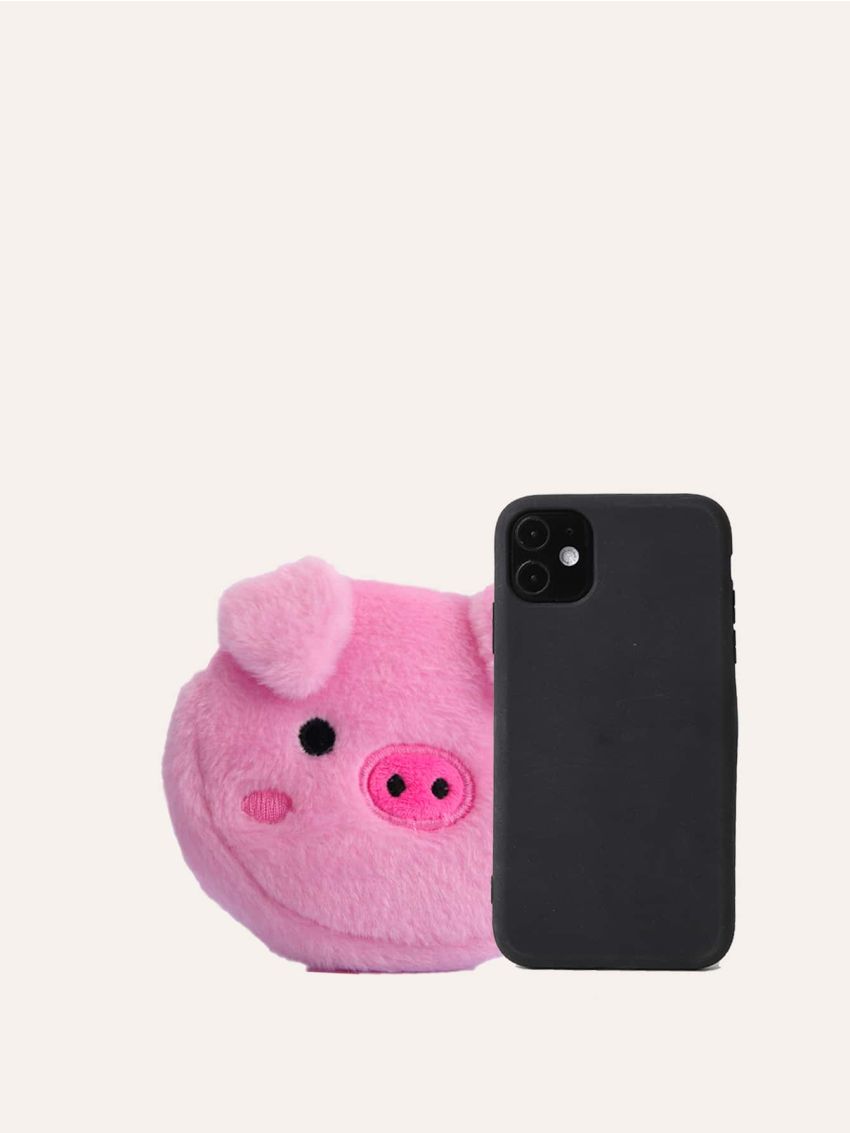 Cartoon Pig Design Coin Case