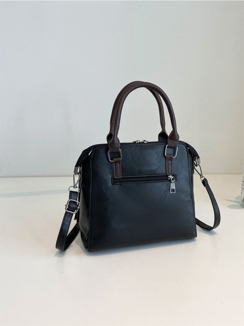 4pcs Cat & Tassel Decor Satchel Bag Set