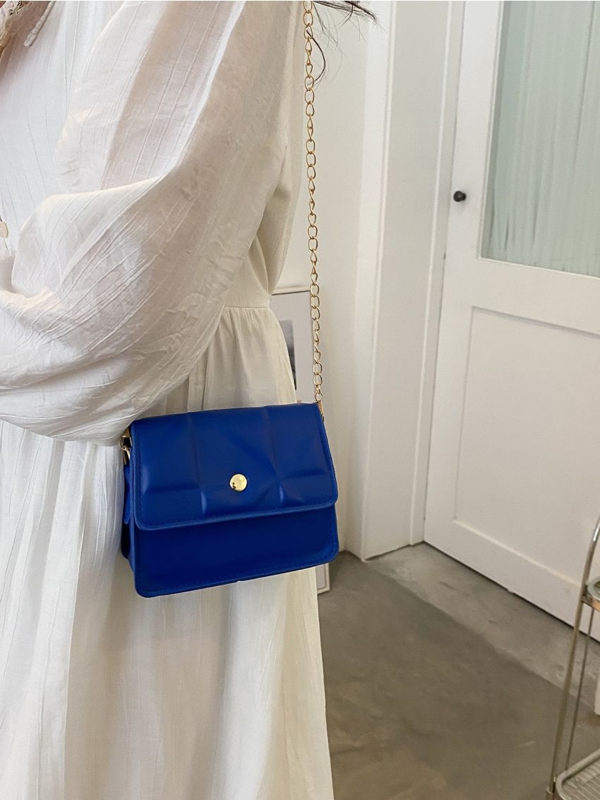 Mini Quilted Flap Square Bag