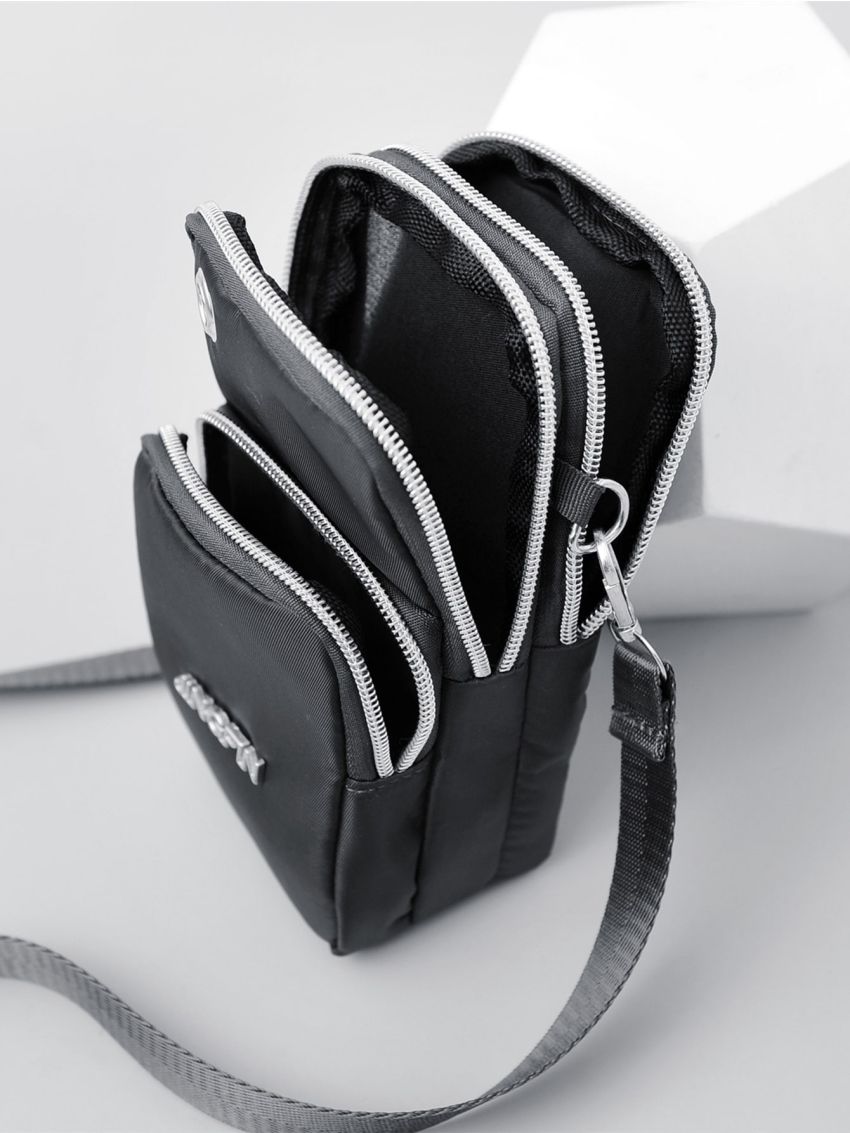 Mini Letter Graphic Square Bag