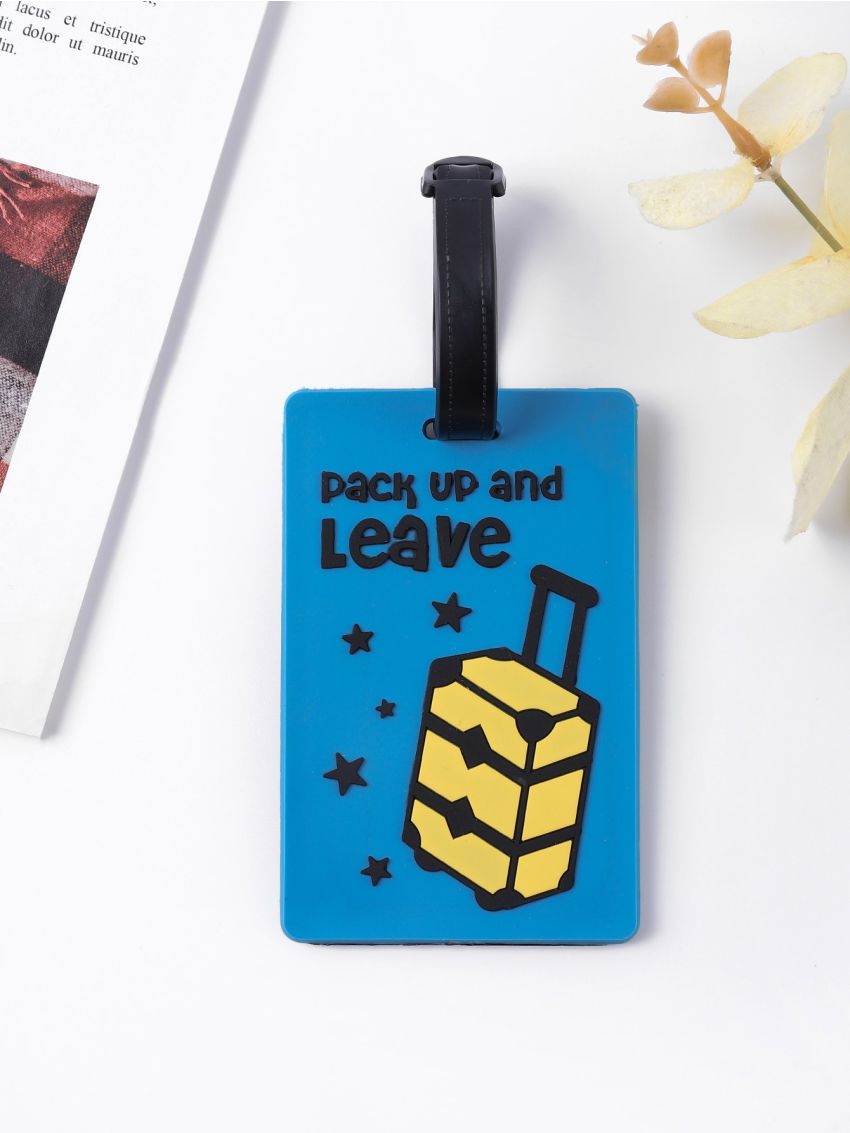 Letter Graphic Luggage Tag