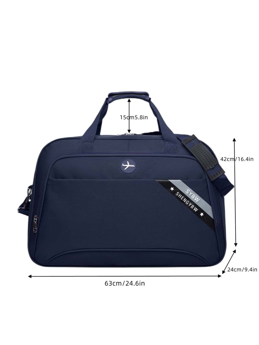 Letter Graphic Large Capacity Duffel Bag