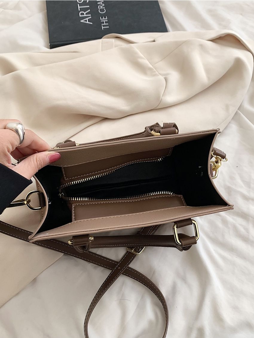 Studded Decor Square Bag