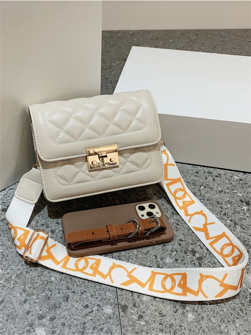 Mini Quilted Flap Square Bag