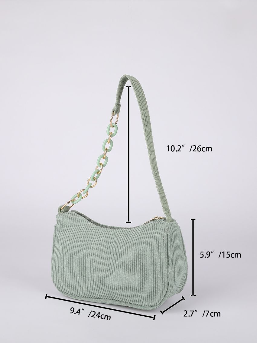 Chain Decor Shoulder Bag