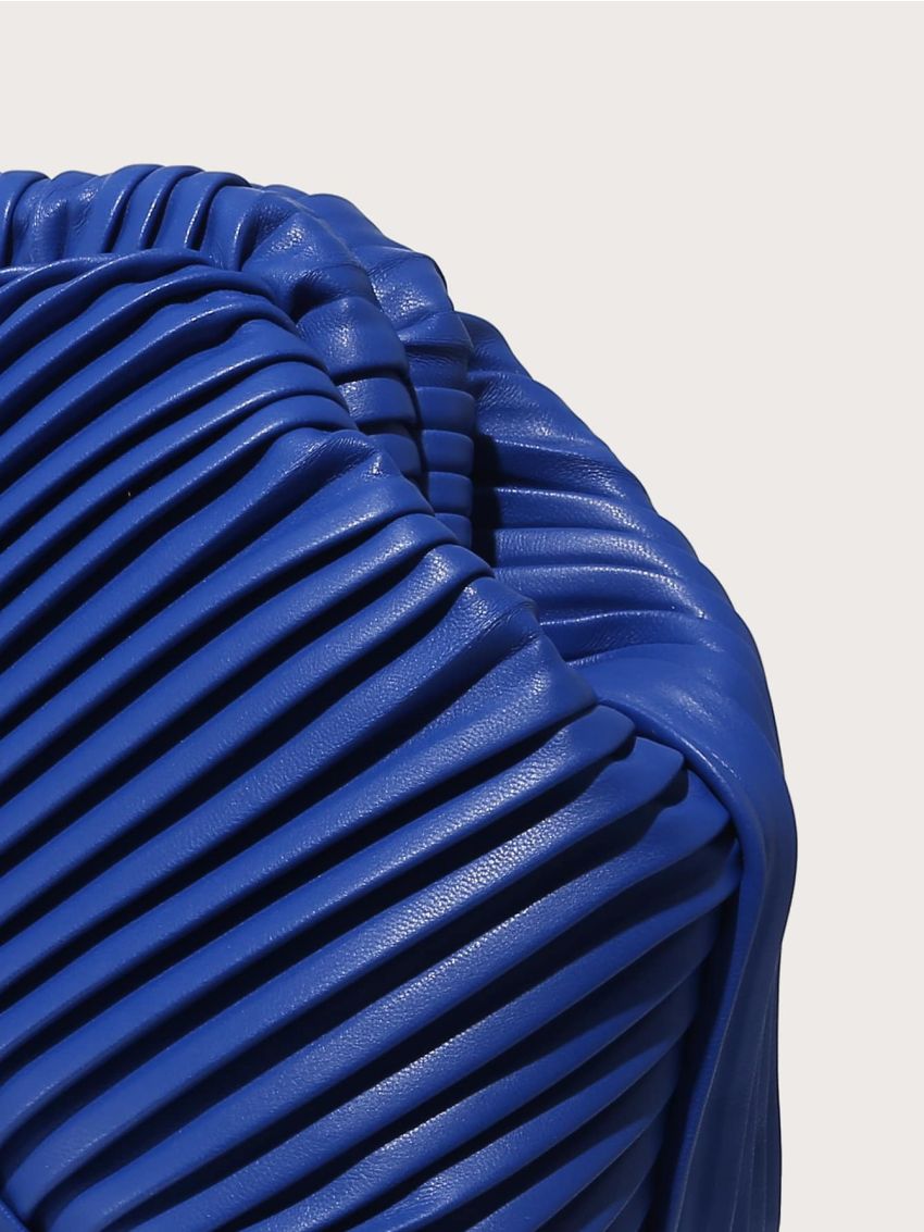 Minimalist Ruched Detail Clutch Bag