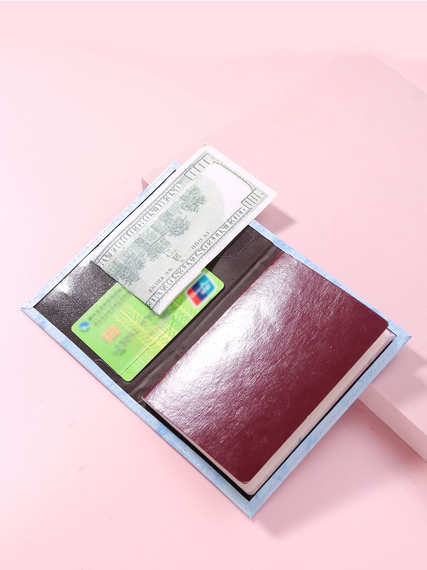 Marble Pattern Passport Case