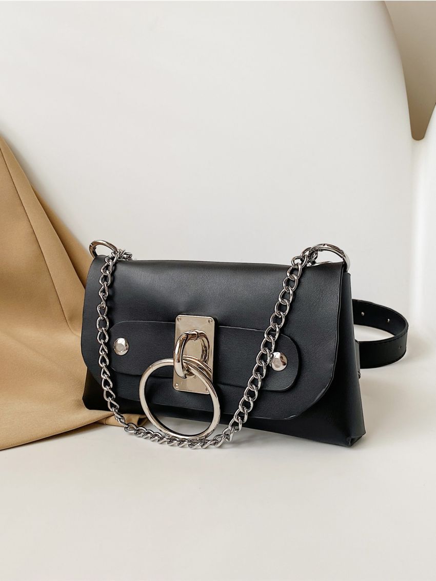 Ring Decor Belt Bag