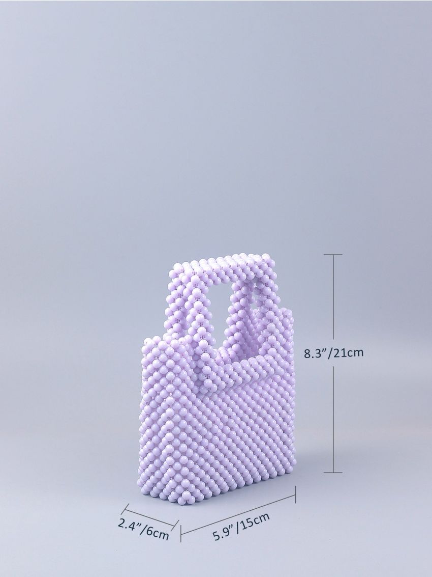 Mini Beaded Square Bag