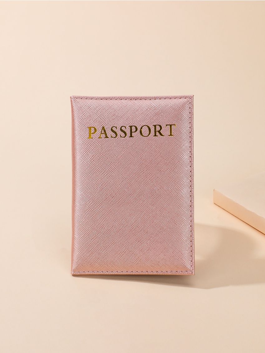 Letter Graphic Passport Case
