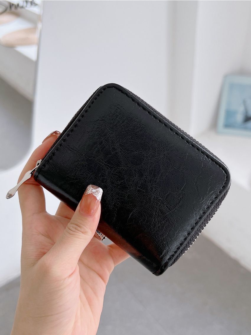 Minimalist Zipper Small Wallet
