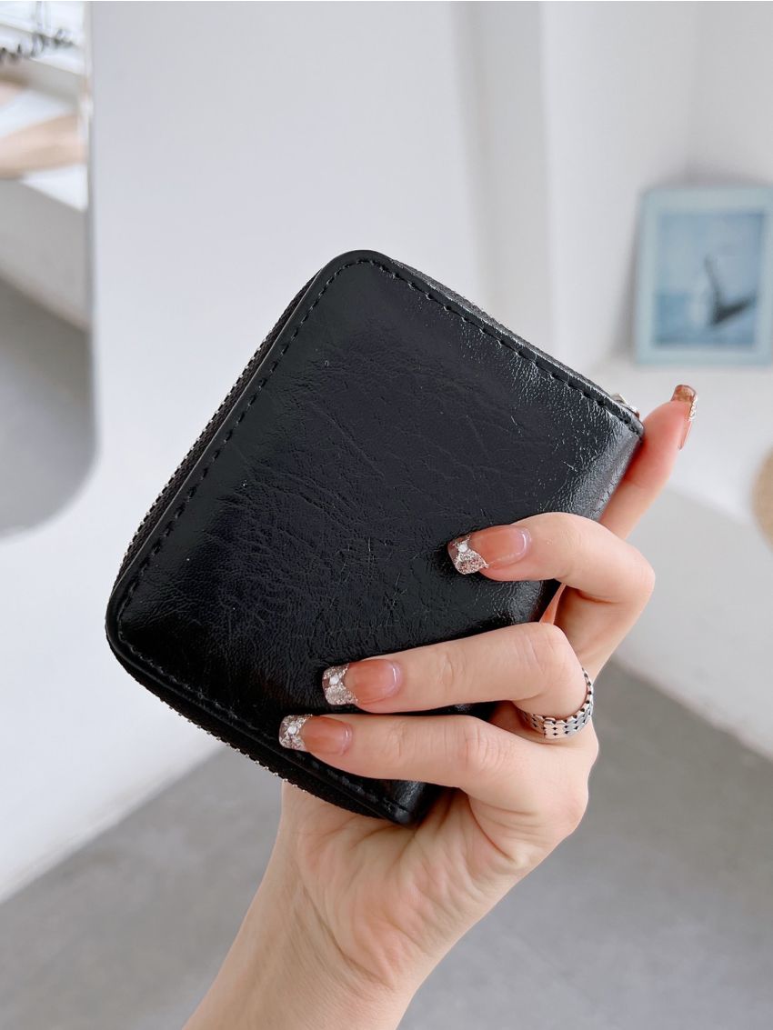 Minimalist Zipper Small Wallet