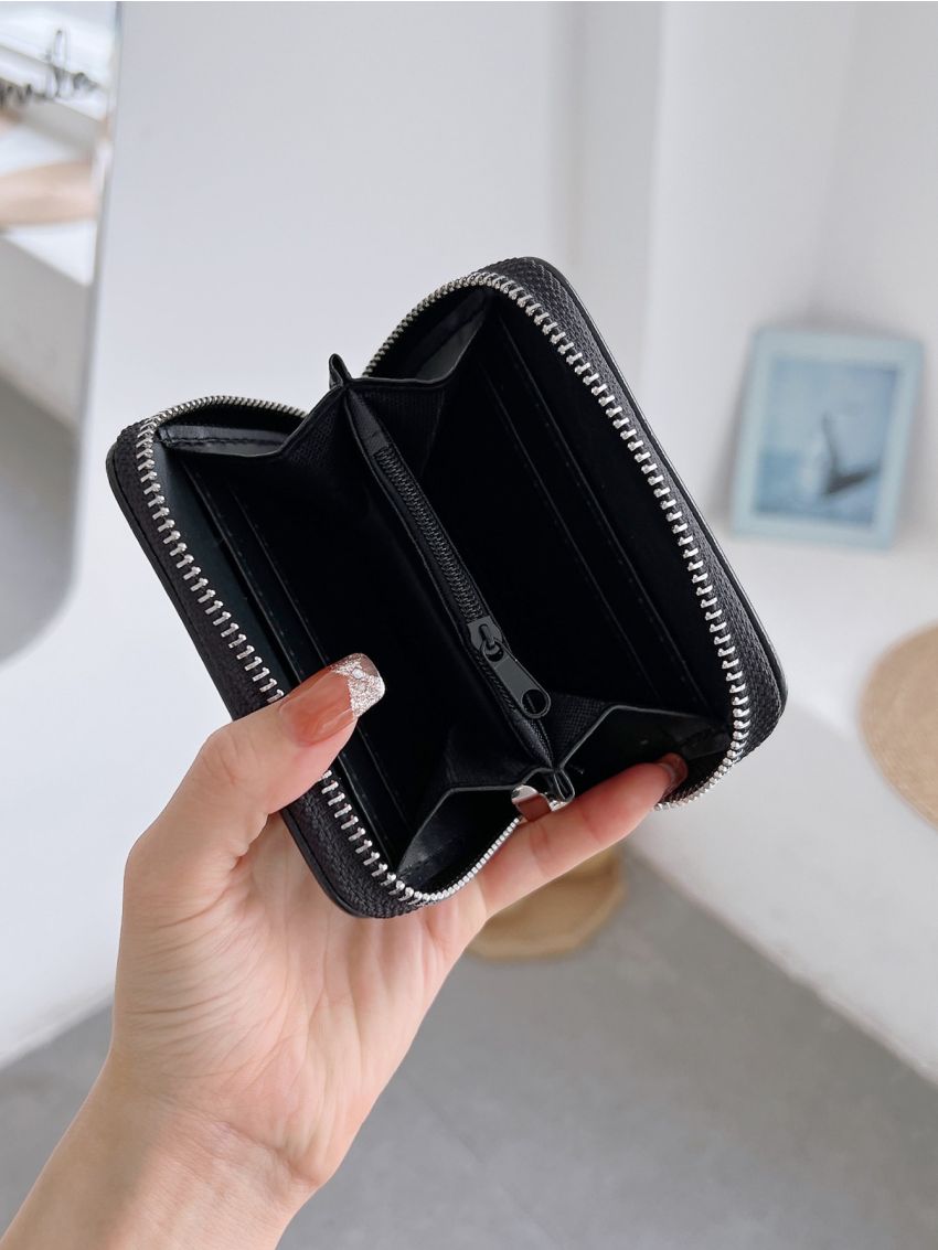 Minimalist Zipper Small Wallet