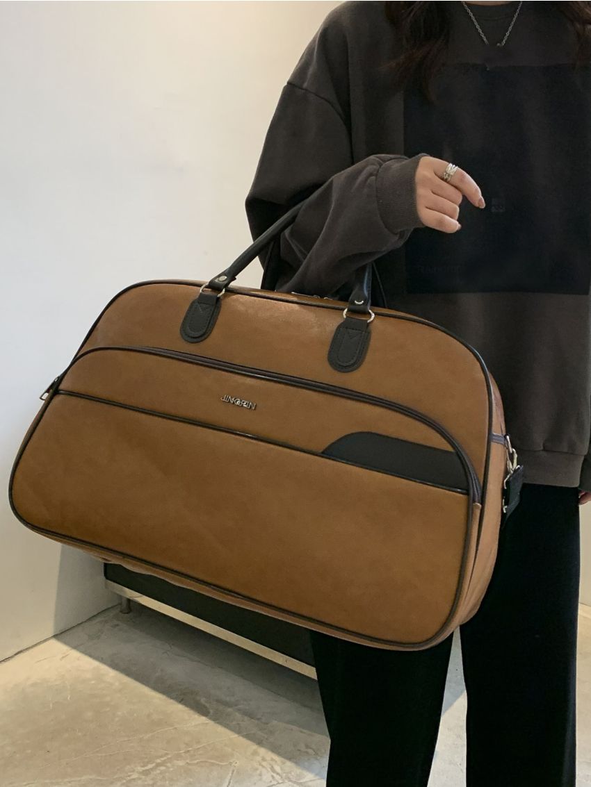 Large Capacity Letter Graphic Duffel Bag