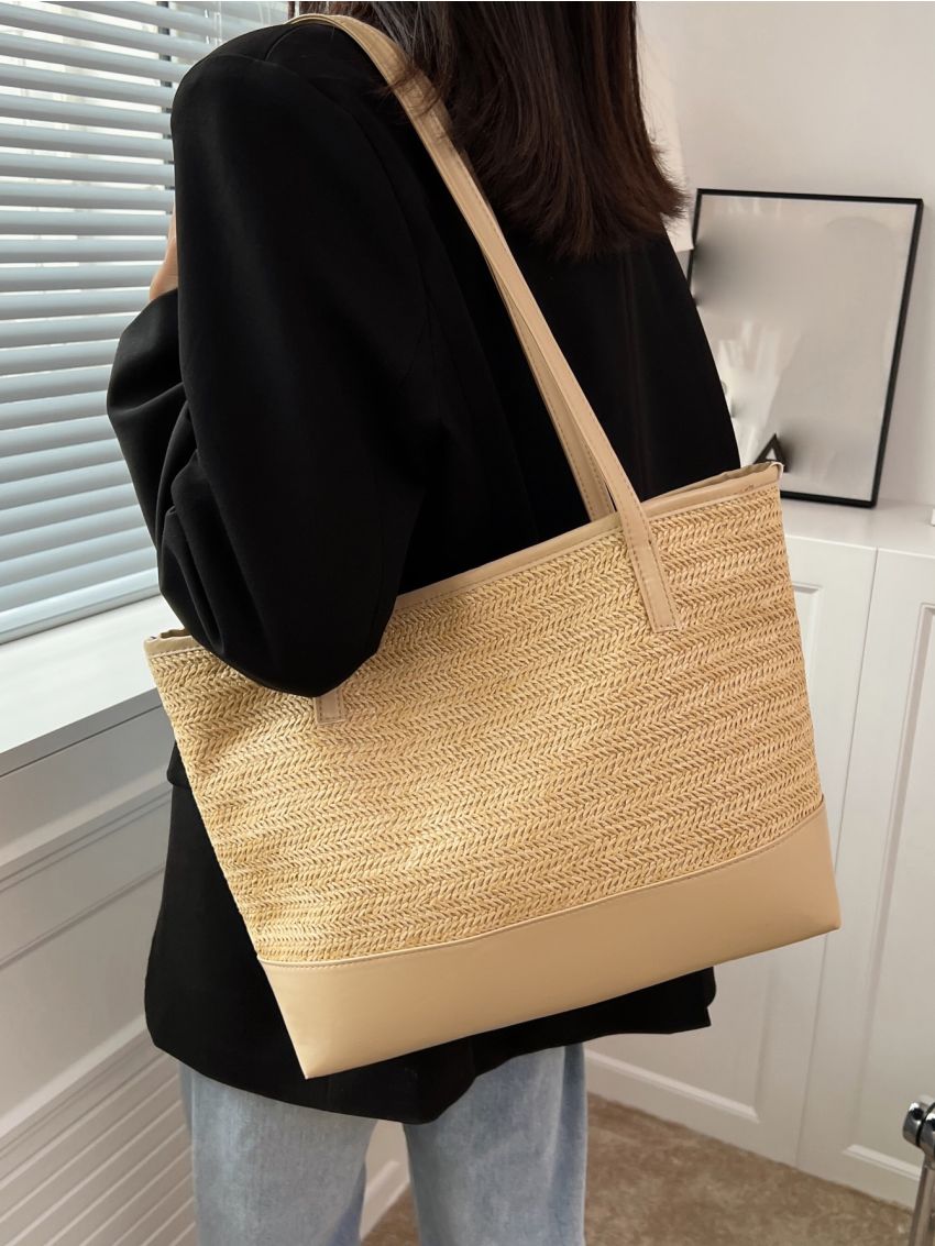 Minimalist Large Capacity Straw Bag