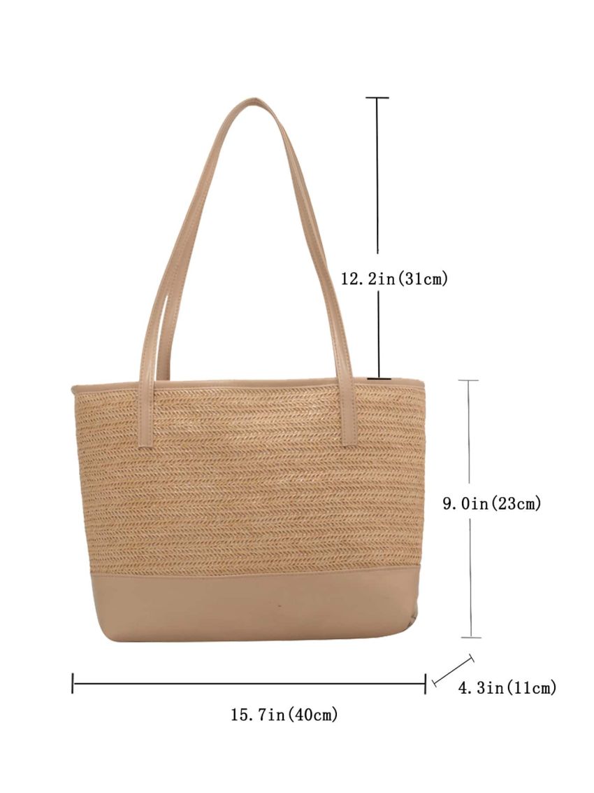 Minimalist Large Capacity Straw Bag
