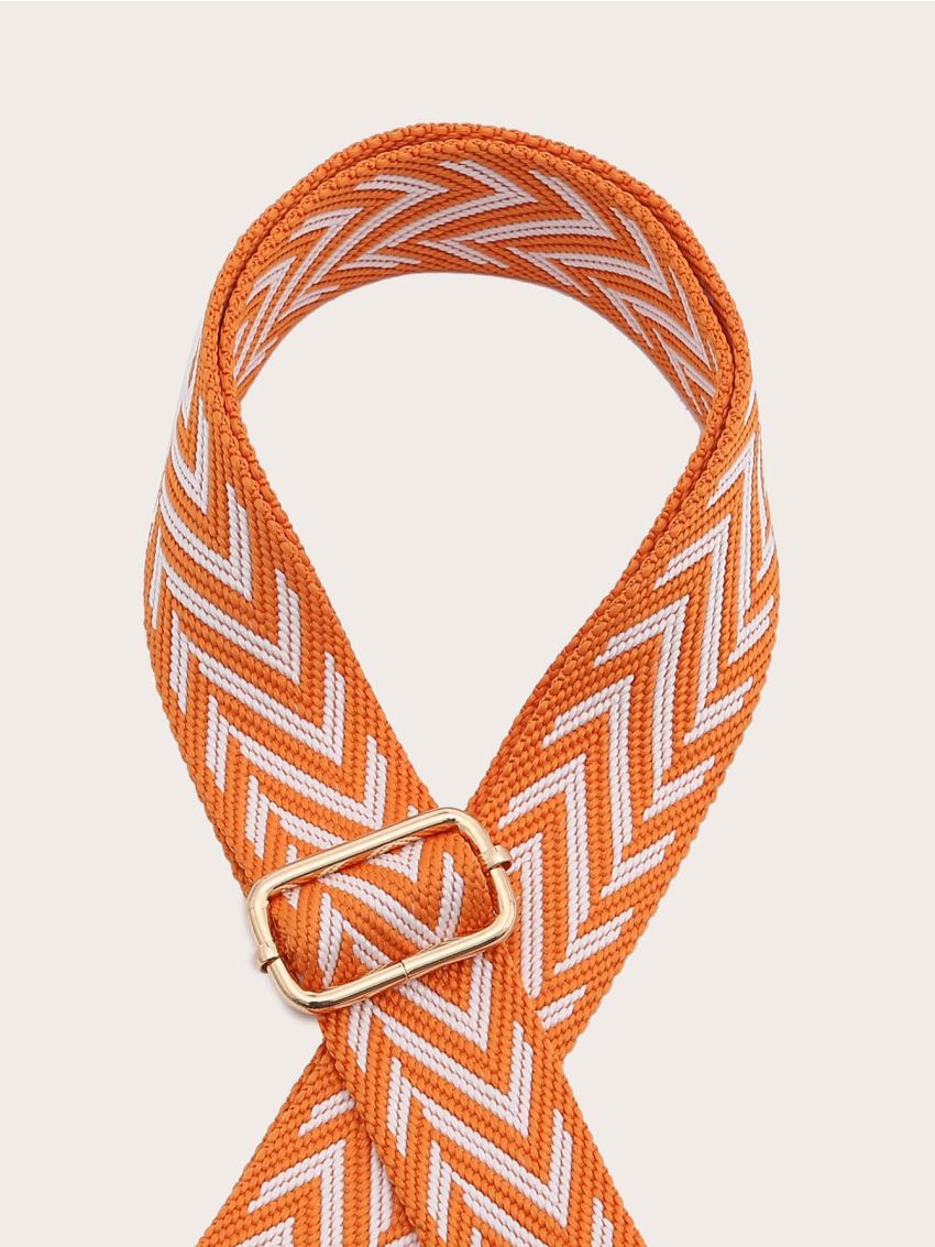 Geometric Graphic Bag Strap