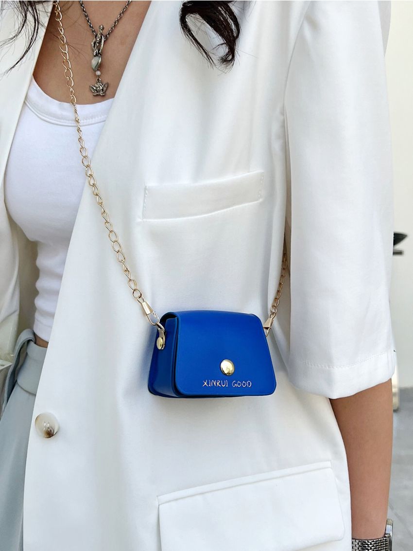 Mini Letter Graphic Square Bag