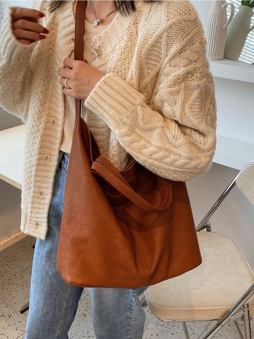 Minimalist Shoulder Tote Bag