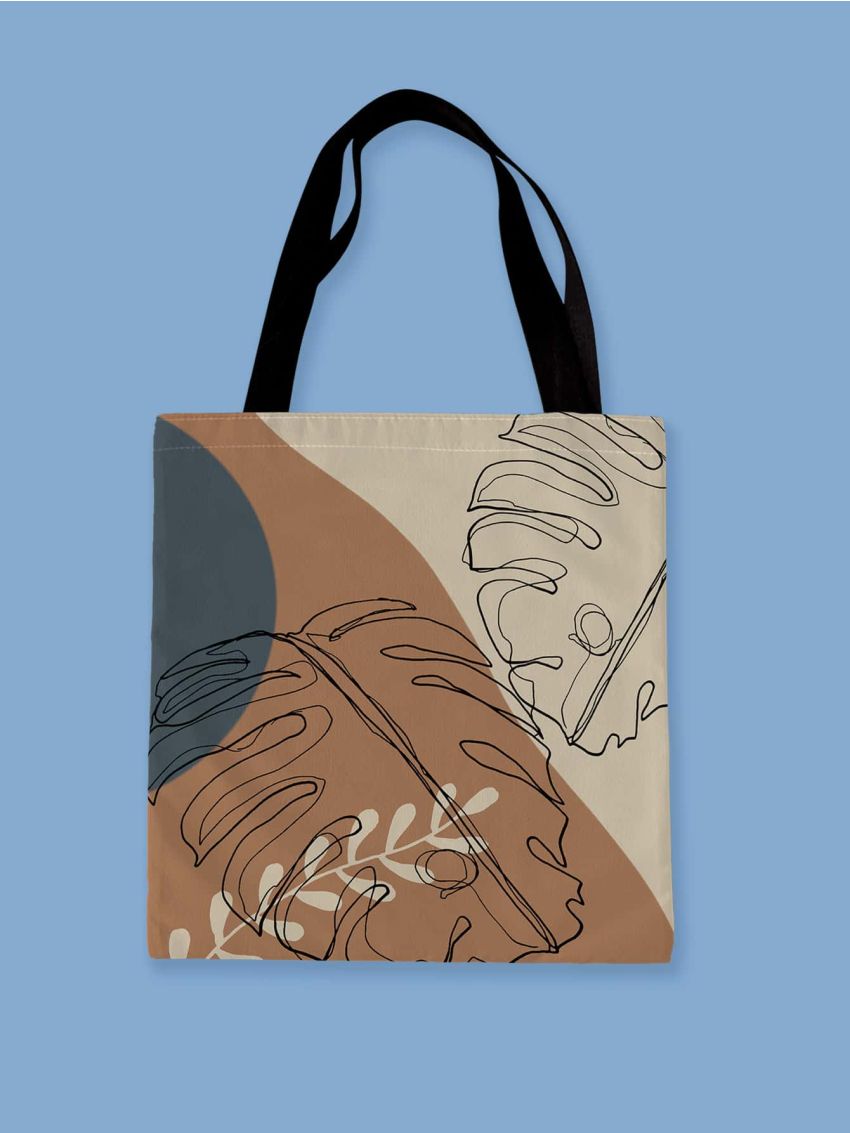 Leaf Graphic Shopper Bag